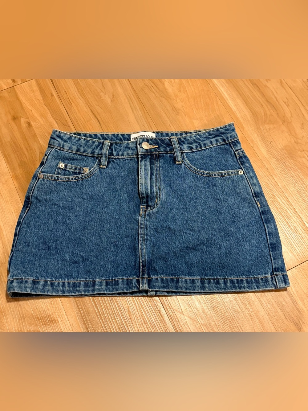 Princess Polly Light Blue Denim Skirt
